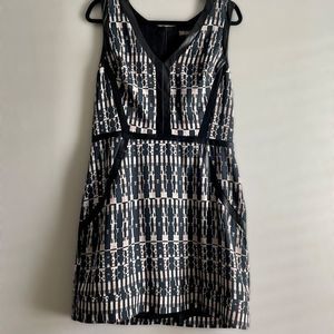 Charlie Jade Dress w Faux Leather Trim